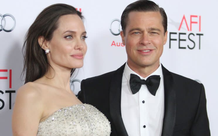 Angelina Jolie and Brad Pitt/Rex Photos