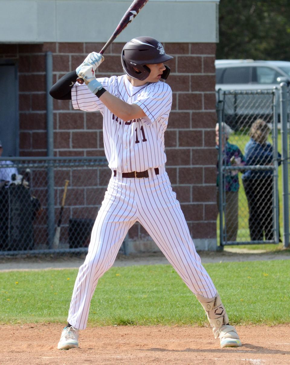 While he'll surely see his home mound Saturday, Charlevoix's Owen Waha also brings a feared bat to the plate.
