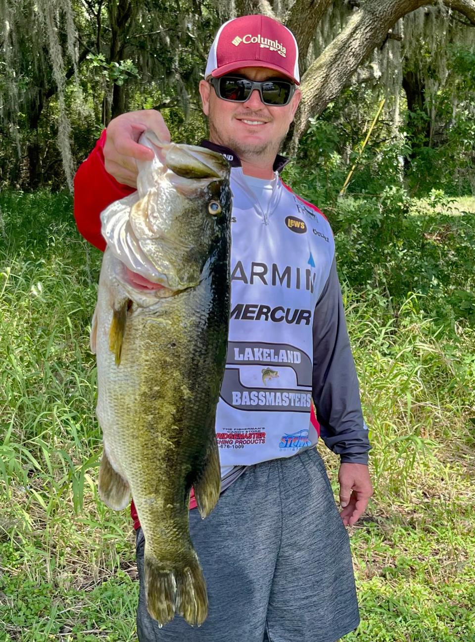 Jason Soles had big bass with this 9.76 pounder to help him and his partner Ryan White to a total weight of 21.11 pounds to win second place during the Lakeland BassmastersÕ Team Trail tournament June 25 at Lake Toho.  