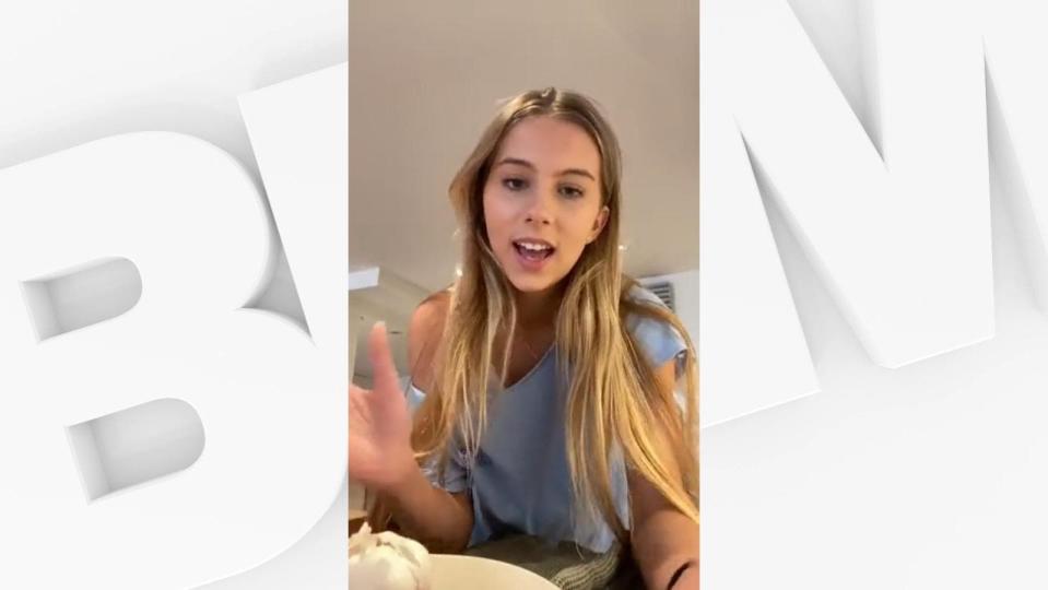 Romy, la fille aînée de Sofia Coppola et du musicien du groupe Phoenix, Thomas Mars, sur TikTok.  - Capture d'écran TikTok