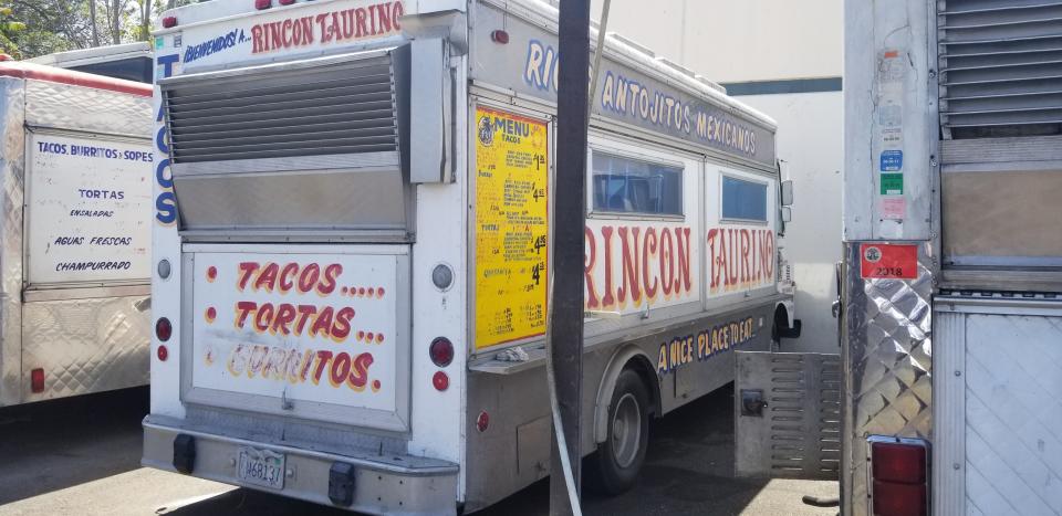 The pair visit a taco truck when they finally venture outside the confines of the resort.