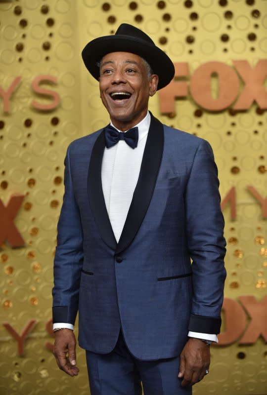 Giancarlo Esposito arrives for the 71st annual Primetime Emmy Awards held at the Microsoft Theater in downtown Los Angeles on September 22, 2019. The actor turns 66 on April 26. File Photo by Christine Chew/UPI