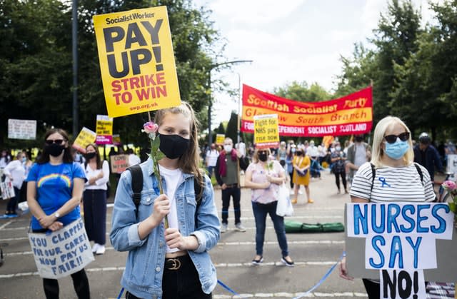 NHS national pay protest