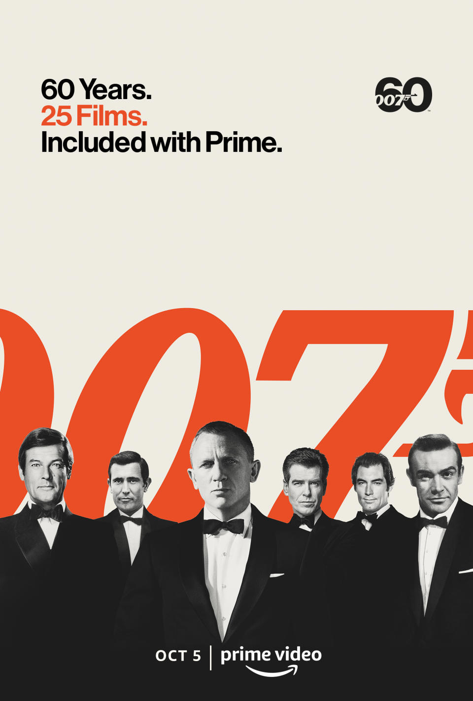 60 Years of James Bond on Prime Video poster. (Prime Video)