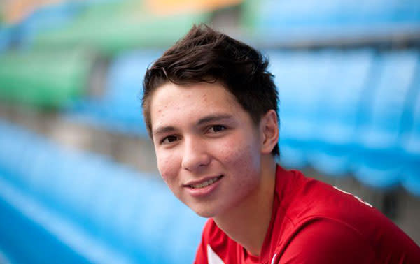 Singapore NFA U-16 captain Jeffrey Lightfoot. (Photo by Alan Lim)