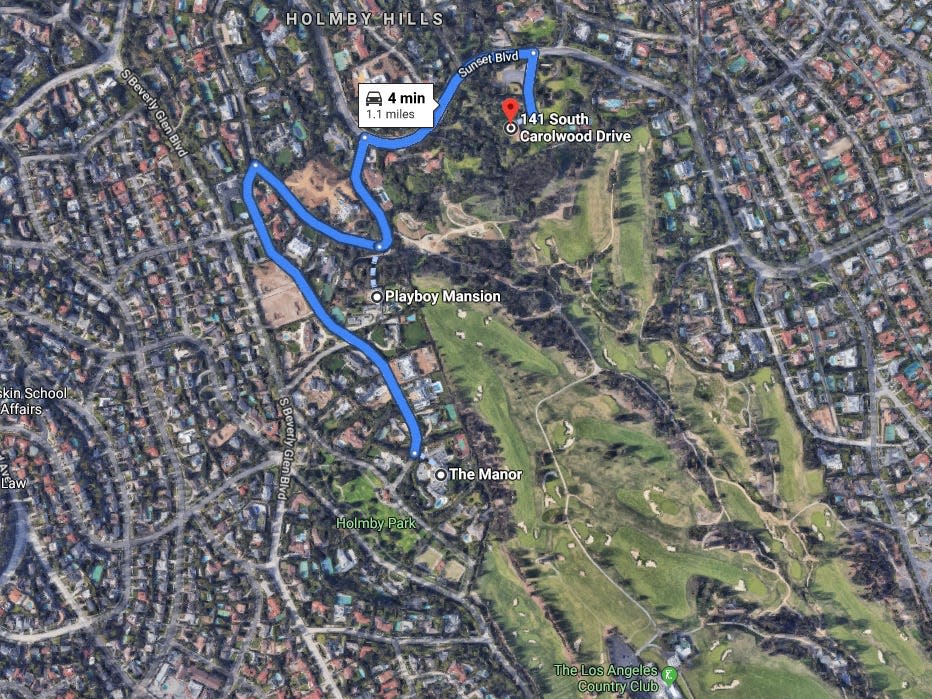 holmby hills maps