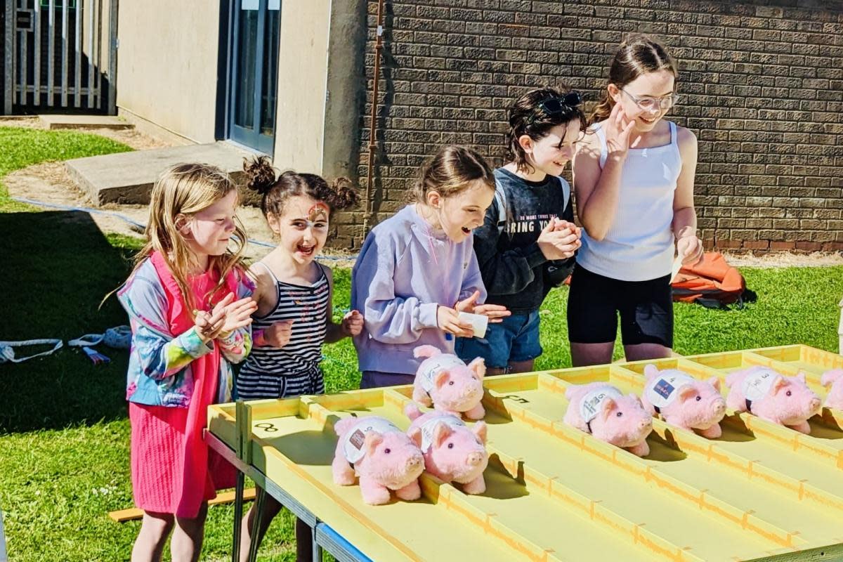 Pig racing at the Threstival <i>(Image: Submitted)</i>