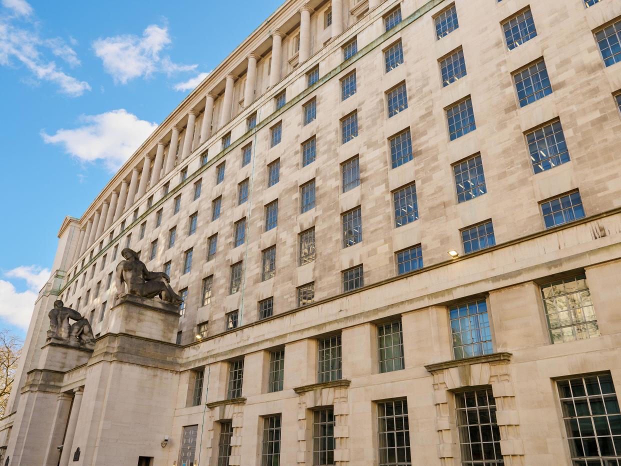 The Ministry of Defence MOD building on Whitehall, London, UK