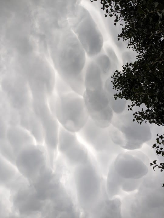 Storm cloud formations in Lakeport on Tuesday morning, courtesy of Mindy K. Watson-Sirmons