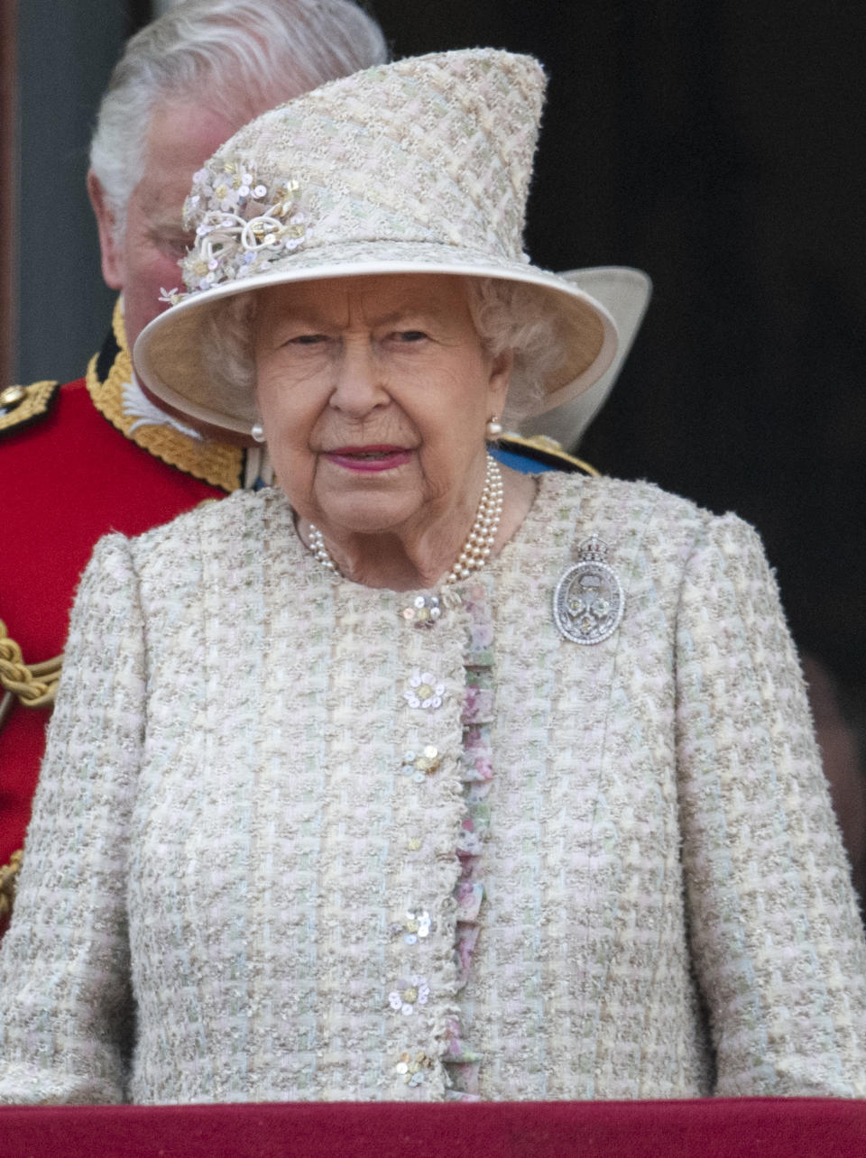 Queen Elizabeth at Trooping the Colour 2019