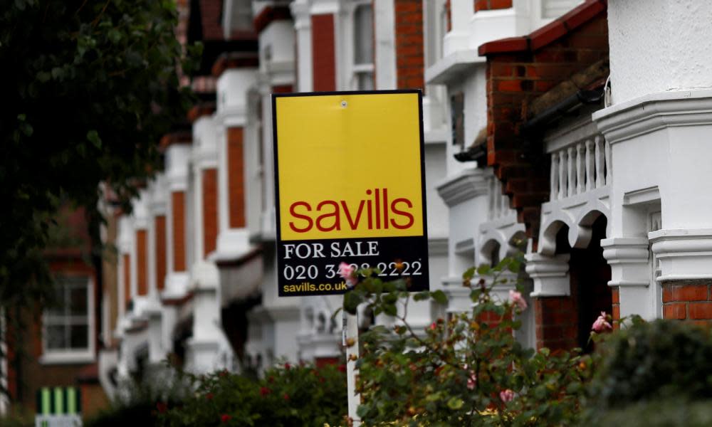 A Savills property estate agent sign is displayed outside a home in south London, Britain September 20, 2016.