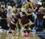 <p><strong>46. Mississippi State</strong> <br>Top 2017-18 sport: women’s basketball. Trajectory: Up. The Bulldogs hit an all-time Learfield Cup high this year at No. 42, their third straight year cracking the top 50. A second straight runner-up finish in women’s basketball and a remarkable College World Series run were the 2018 highlights. </p>