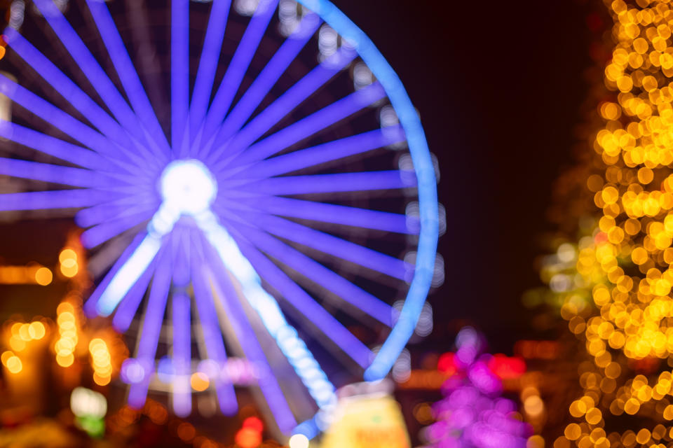 ferris wheel at night