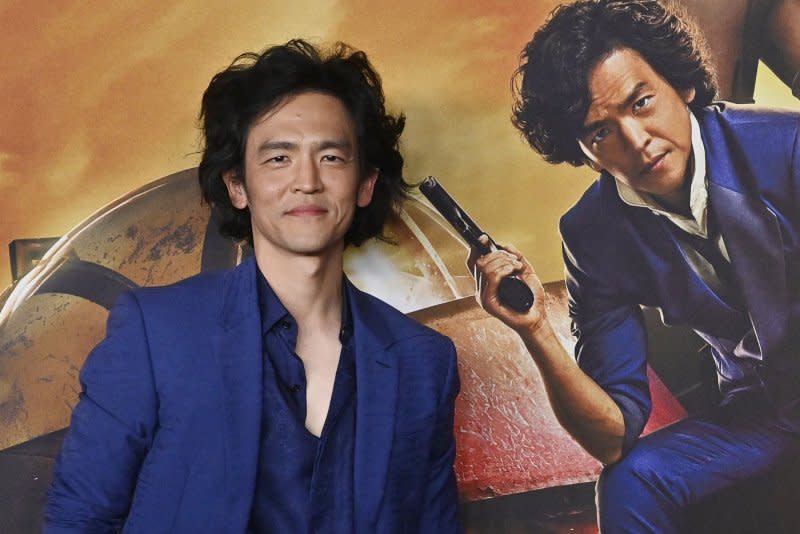 John Cho attends the premiere of Netflix's sci-fi crime drama TV series "Cowboy Bebop" at Goya Studios in the Hollywood section of Los Angeles on November 11, 2021. The actor turns 52 on June 16. File Photo by Jim Ruymen/UPI