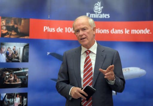 Last month Emirates chief executive Tim Clark, pictured in 2010, told Dow Jones Newswires he was not interested in an equity investment in Qantas but was keen on other types of commercial arrangements, such as codesharing