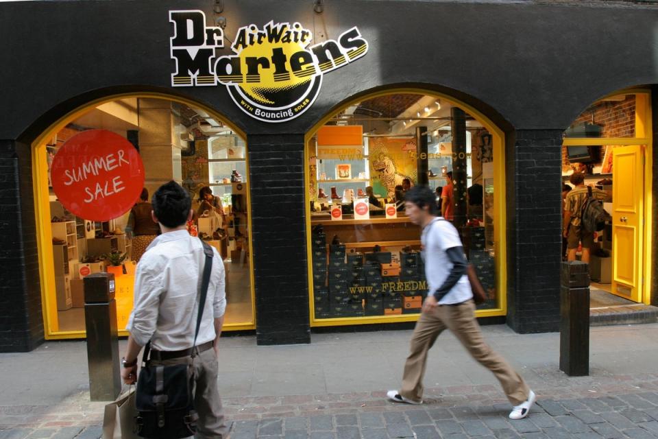 Boot and shoe company Dr Martens has warned over earnings after weak US sales dragged on trading (Tim Ireland/PA) (PA Archive)