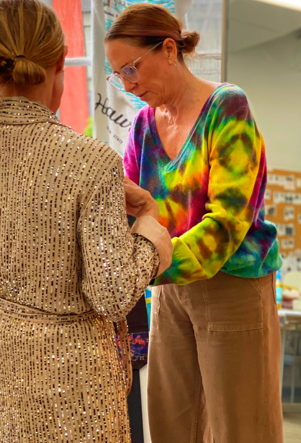 Belinda Carlisle wardrobe fitting with Jeannine Braden. - Credit: Courtesy/Wayne Nathan