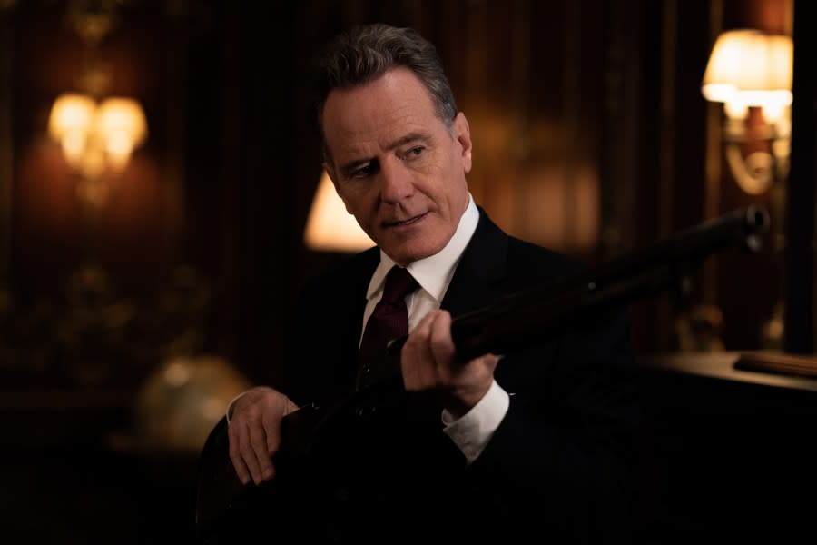 Bryan Cranston as Ritter in Argylle, directed by Matthew Vaughn.