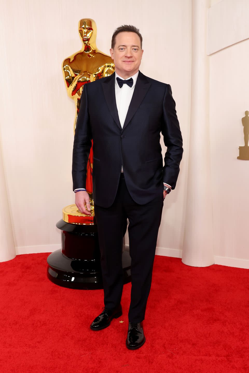 brendan fraser, oscars 2024 red carpet