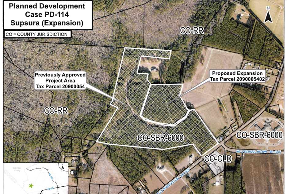 The Supsura Tract planned development looks to bring more than 200 homes to southern Brunswick County.