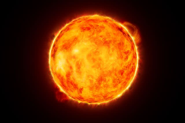 <p>iStockphoto/Getty</p> Digital image of the sun.