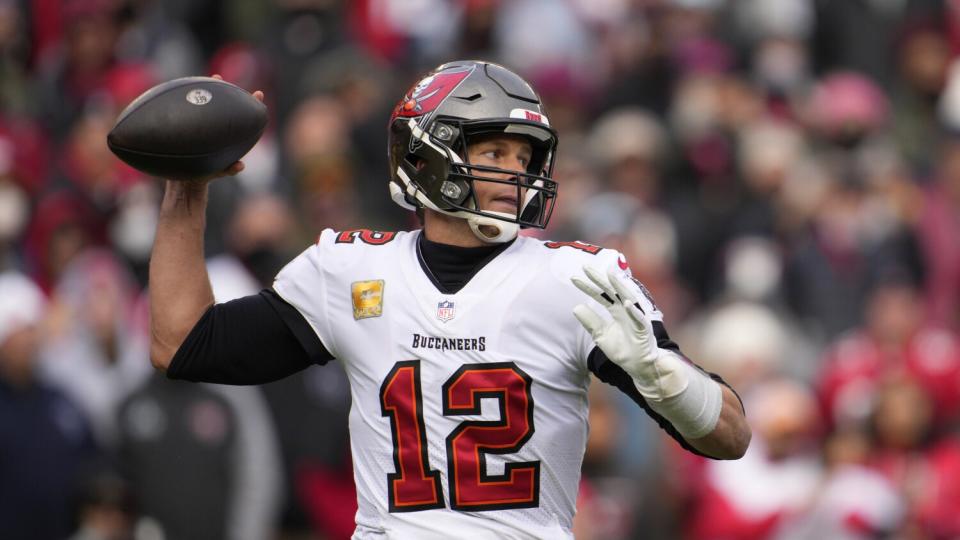 Tampa Bay Buccaneers quarterback Tom Brady in action.