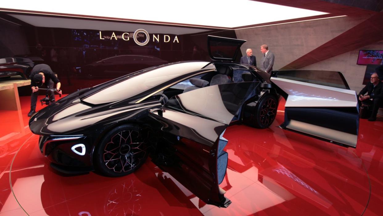 Lagonda lebt: Aston Martin reanimiert die Schwestermarke Lagonda als Luxuslabel für elektrische Autos - die Studie Vision Concept ist ein erster Vorbote. Foto: Thomas Geiger