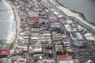 <p>Storm damage in the aftermath of Hurricane Irma, in St. Maarten. Irma cut a path of devastation across the northern Caribbean, leaving thousands homeless after destroying buildings and uprooting trees, Sept. 6, 2017. (Photo: Gerben Van Es/Dutch Defense Ministry via AP) </p>