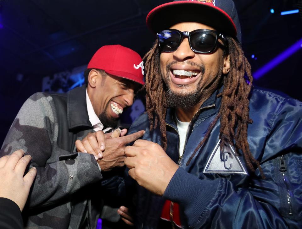 YEEEAAAH!  Lil Jon, right, attends TAO group's Big Game Takeover presented by Tongue & Groove on Thursday, in Atlanta.