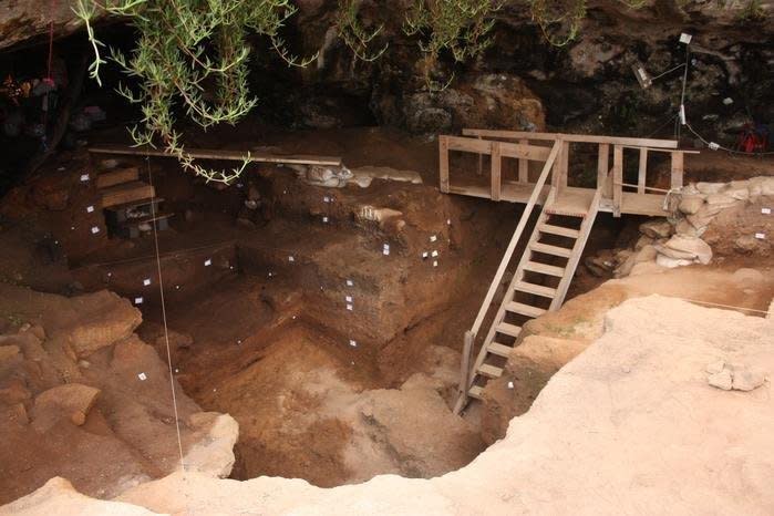 Fossils suggest humans were using bone tools to manufacture clothes in Morocco's Contrebandiers Cave some 120,000 years ago. File Photo by Max Planck Society