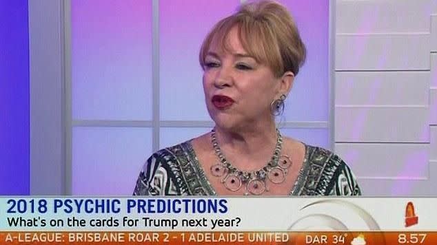 Psychic Kerrie Erwin gave her predictions for 2018. Photo: Channel 7