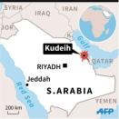 Map of S. Arabia locating attack on Shiite mosque in Kudeih