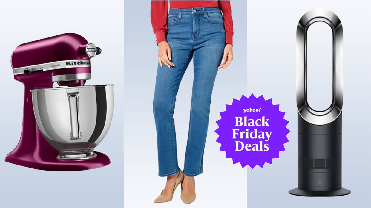 KichenAid mixer, NYDJ jeans, Dyson fan