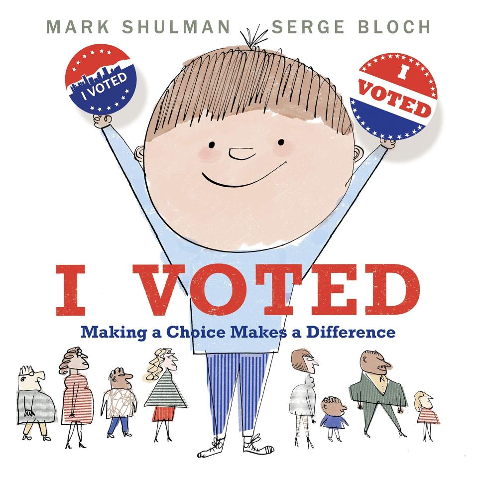 "I Voted" uses concepts like favorite desserts and class pets to explain voting and breaks down the organization of our government for kids. <i>(Available <a href="https://www.amazon.com/Voted-Making-Choice-Makes-Difference/dp/0823445615" target="_blank" rel="noopener noreferrer">here</a>)</i>