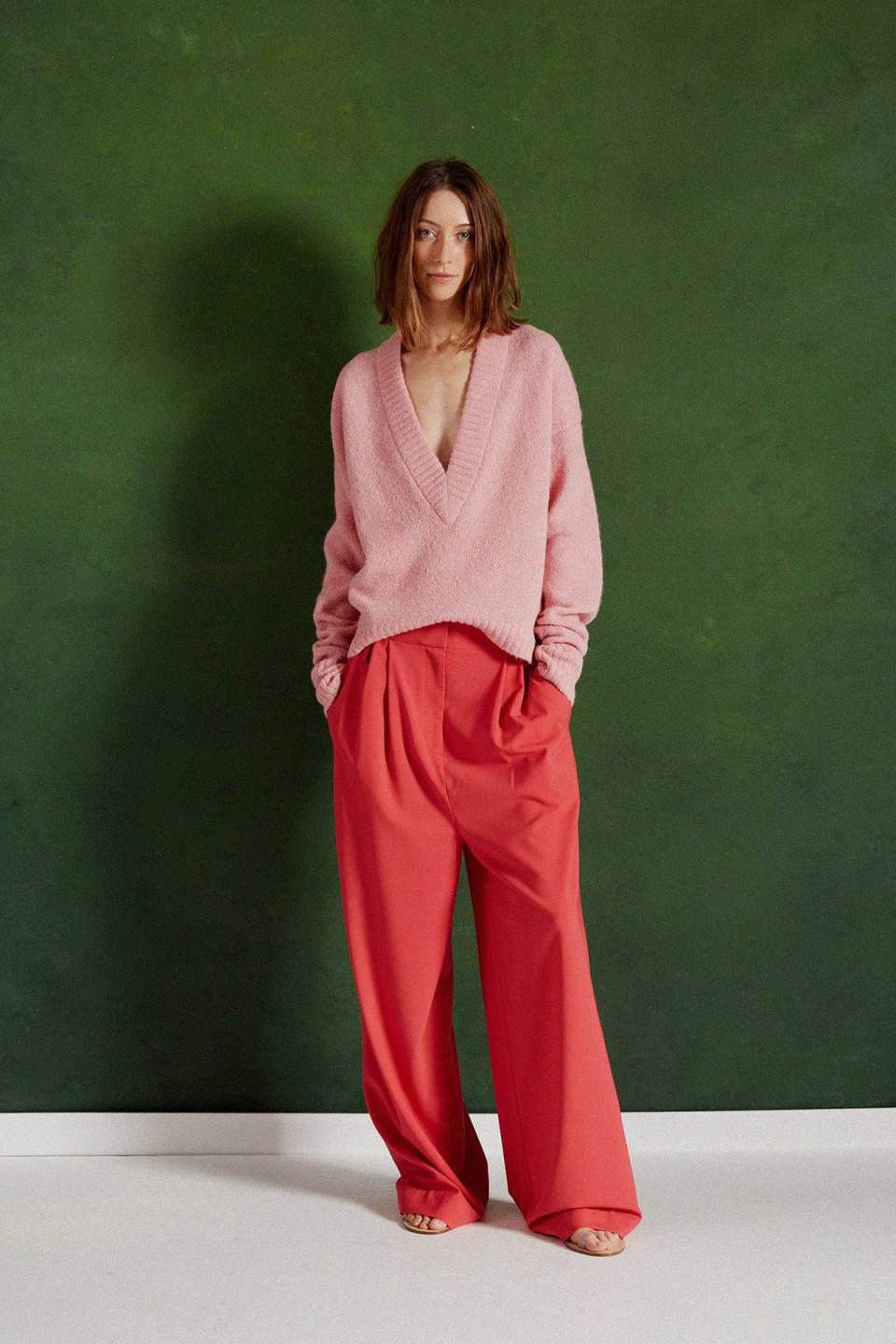 Slouchy Wide-Leg Trousers