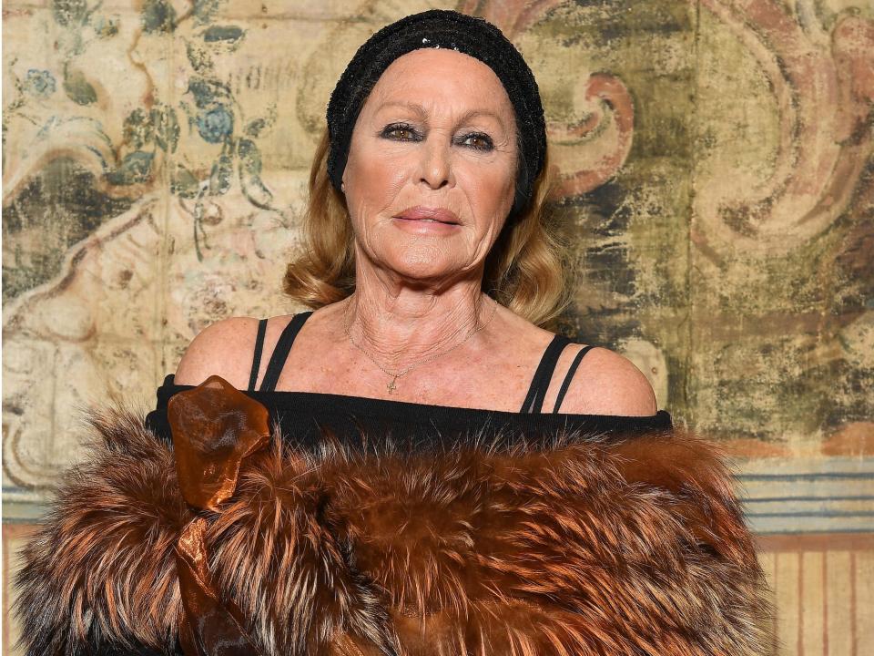 Ursula Andress is seen at the Doppia Difesa Gala at Hotel Bernini Bristol on November 1, 2017 in Rome, Italy.