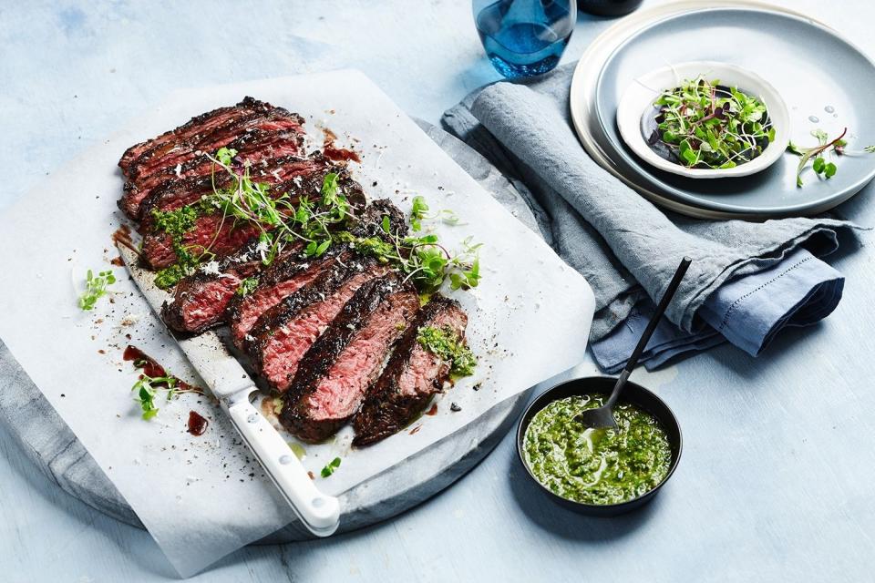 Trapizza - Grilled Skirt Steak with Salsa Verde. (PHOTO: Sentosa Development Corporation)