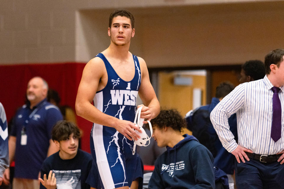 Stiehler leaves the high school ranks with a district title and the honor of being Pocono Mountain West's first 100-match winner.