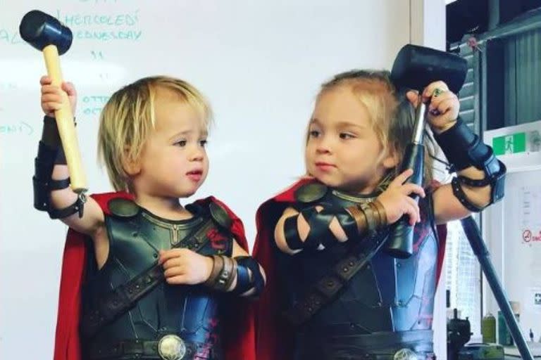 Uno de los hijos mellizos de Chris Hemsworth y Elsa Pataky trabajan en Thor: Love and Thunder