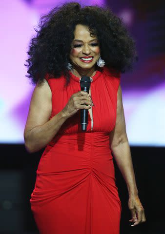 <p>Omar Vega/Getty</p> Diana Ross performs on stage during the 2019 World AIDS Day Concert "Keep the Promise" of AIDS Healthcare Foundation on November 29, 2019 in Dallas, Texas.