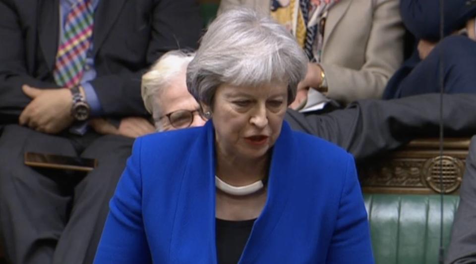 Theresa May questioned whether Boris Johnson ignored his own rules (Parliament)