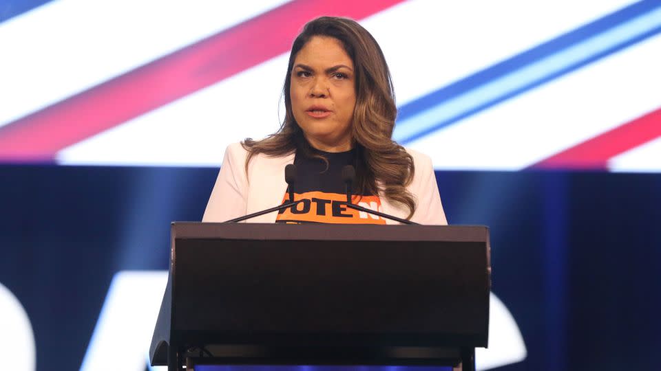 Senator Jacinta Nampijinpa Price at a Conservative Political Action Conference
in August 2023. - Richard Milnes/Shutterstock