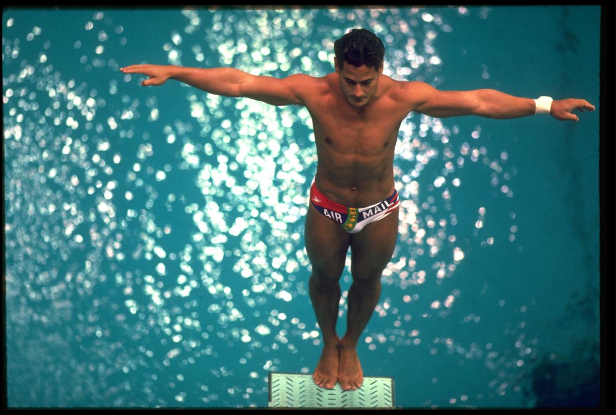 Greg Louganis vor einem seiner Sprünge in Seoul (Bild: Getty Images)