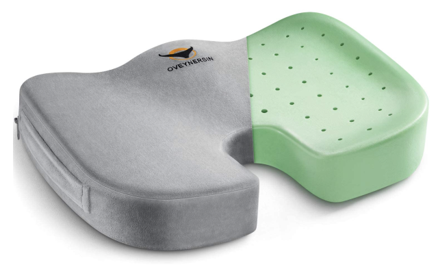 Coccyx Orthopedic Memory Foam Seat Cushion - Helps with Sciatica Back Pain  - Per