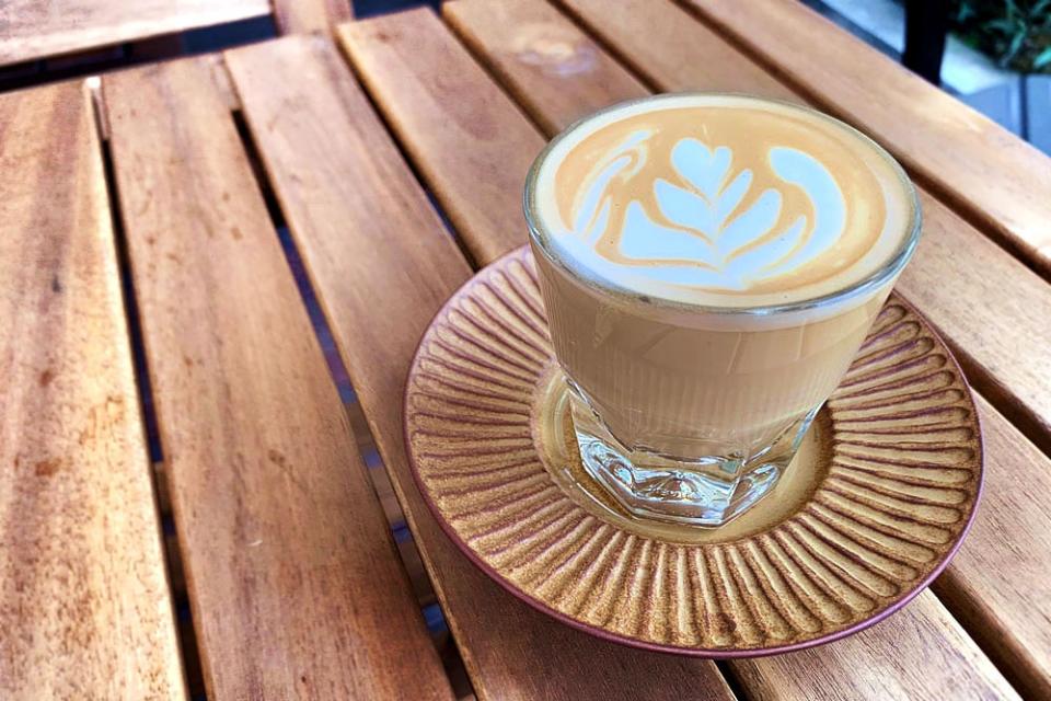 Piccolo latte at The Red Bean Bag.