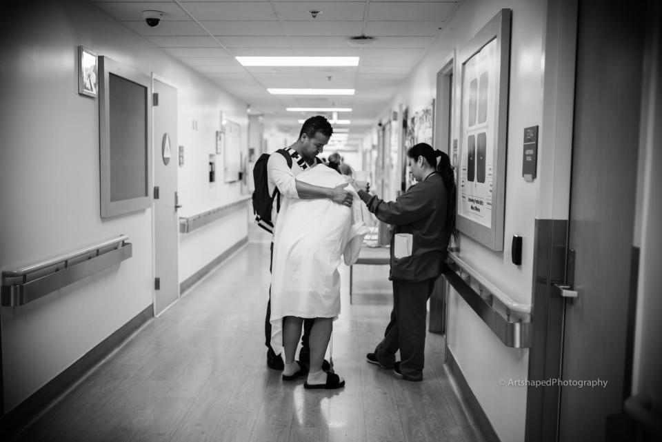 "Walking the L&amp;D ward accompanied by a loving, emphatic and supportive nurse."