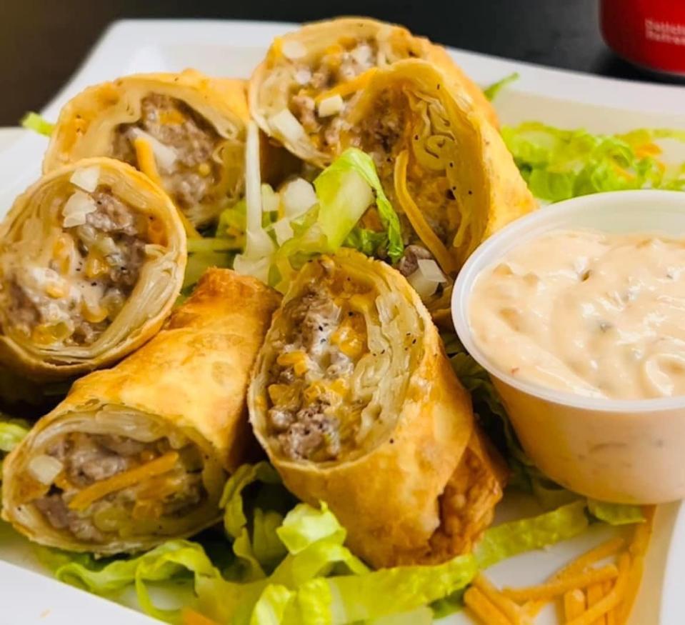 Big Mac egg rolls at Piri Piri Kitchen, 970 County St., Somerset.