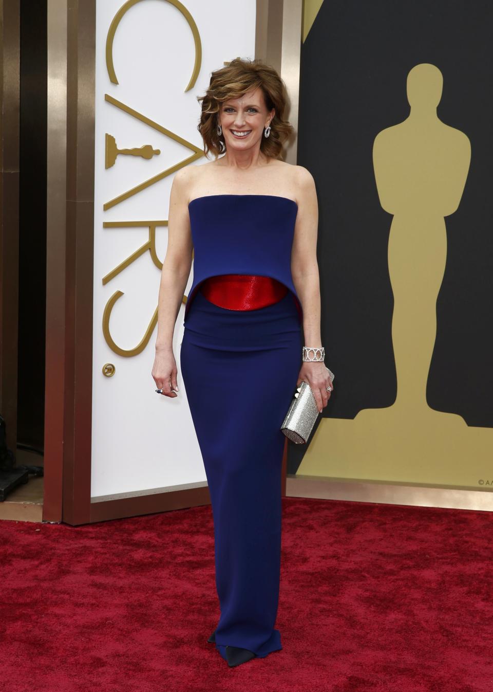 Anne Sweeney, co-chair of Disney Media and president of the Disney-ABC Television Group arrives at the 86th Academy Awards in Hollywood, California March 2, 2014. REUTERS/Lucas Jackson (UNITED STATES TAGS: ENTERTAINMENT) (OSCARS-ARRIVALS)