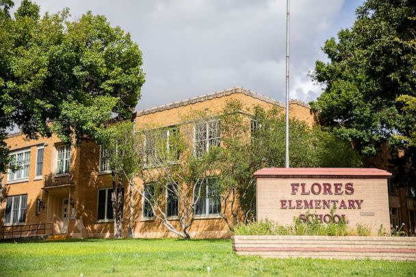 PHOTO: Flores Elementary School is pictured in Uvalde, Texas, on Aug. 21, 2022. (Kat Caulderwood/ABC News)