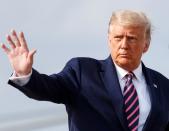 U.S. President Trump departs Washington for campaign travel to Minnesota at Joint Base Andrews in Maryland